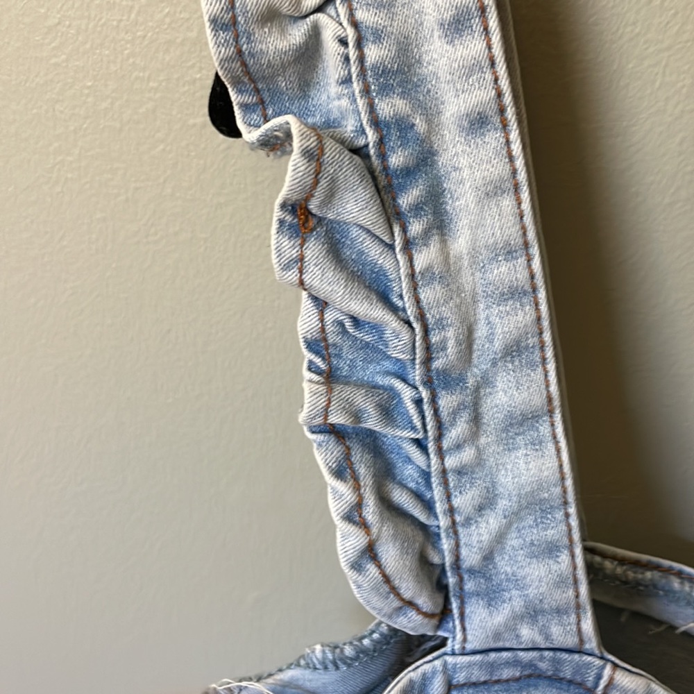 Jean short overalls size Medium - Picture 3 of 8